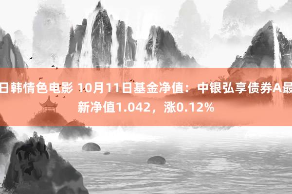 日韩情色电影 10月11日基金净值：中银弘享债券A最新净值1.042，涨0.12%