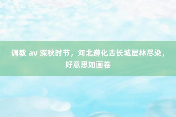 调教 av 深秋时节，河北遵化古长城层林尽染，好意思如画卷