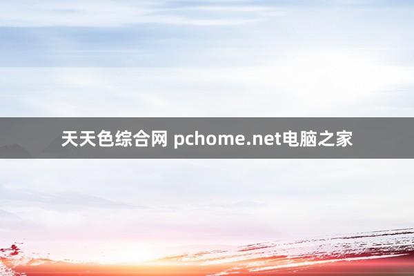 天天色综合网 pchome.net电脑之家