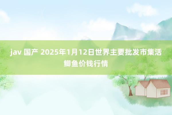 jav 国产 2025年1月12日世界主要批发市集活鲫鱼价钱行情