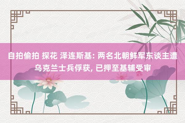 自拍偷拍 探花 泽连斯基: 两名北朝鲜军东谈主遭乌克兰士兵俘获， 已押至基辅受审